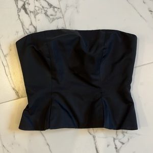 Kay Unger Black Strapless Top